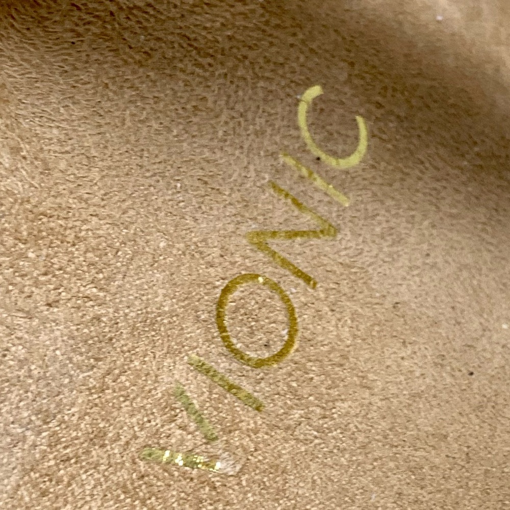 Vionic Paros Pearl Cream Patent Adjustable Comfort Sandals 8 Resortwear Coastal - Picture 11 of 14